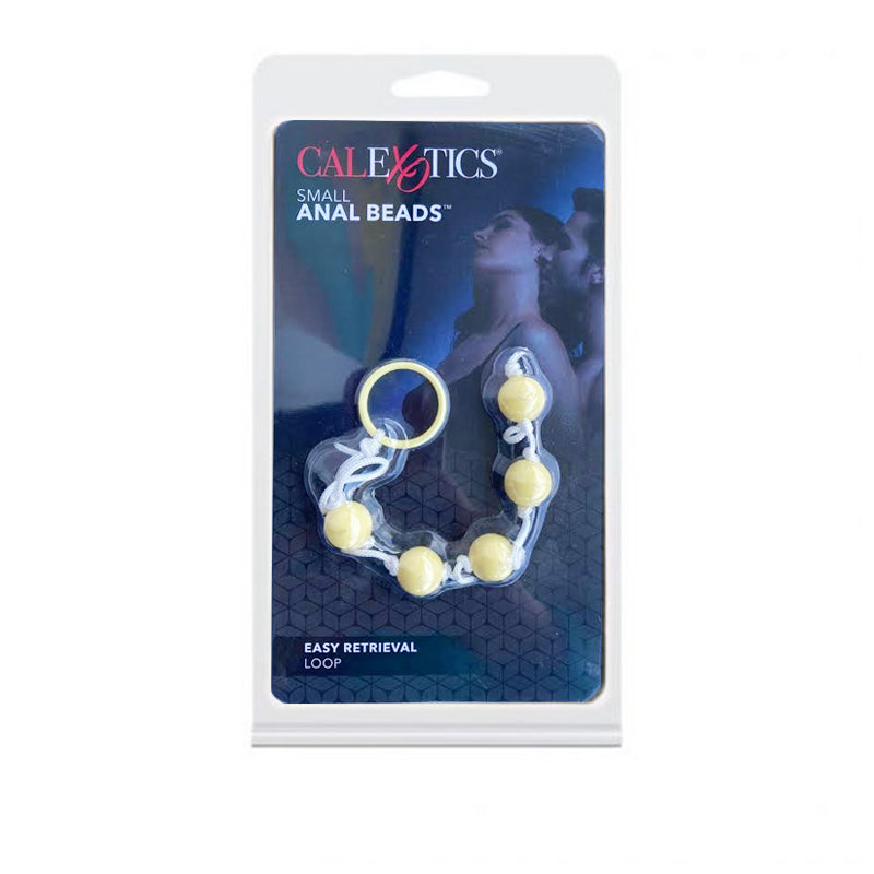Perlas Small Anal Beads Yellow - Cake Sex Shop