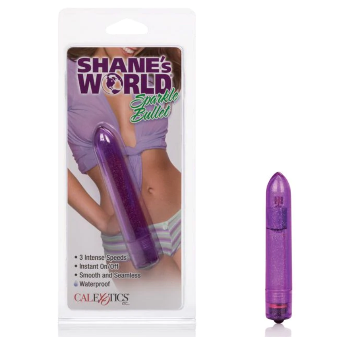Vibrador Bala Shane's World Sparkle Bullet Purple - Cake Sex Shop