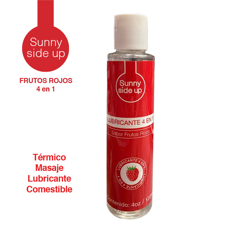 Lubricante Sunny Side Up Frutos Rojos 4Oz - Cake Sex Shop