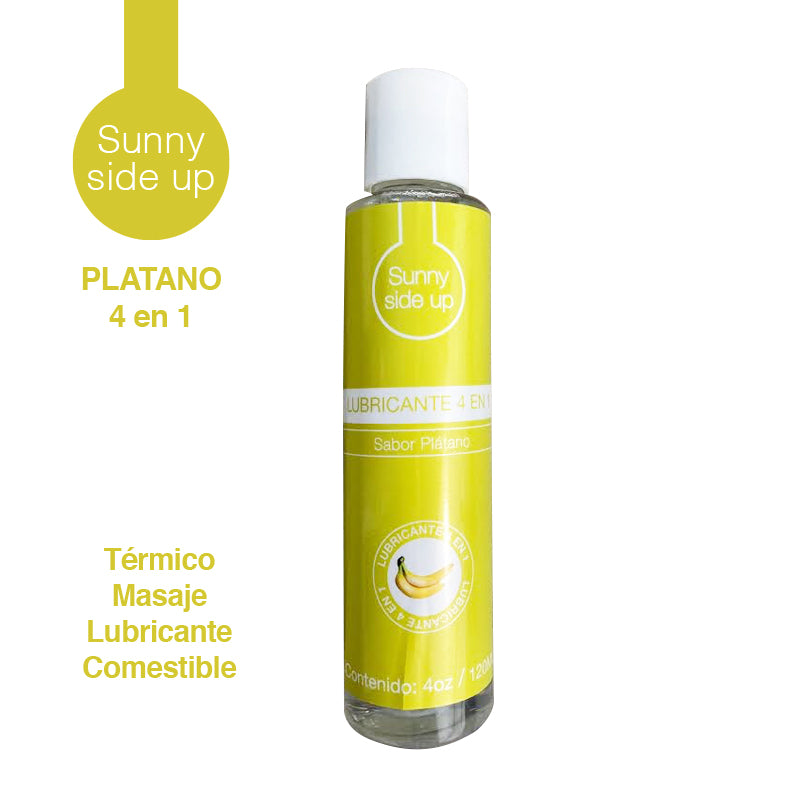Lubricante Sunny Side Up Platano 4Oz - Cake Sex Shop