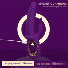 Vibrador Dildo Purple Rabbit