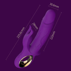 Vibrador Dildo Purple Rabbit Medidas
