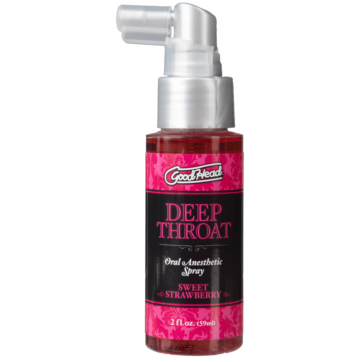 Spray Bucal Goodhead Deep Throat 2 oz- Fresa Doc Johnson Aceites y Lubricantes Juguete Sexuales Sex Shop Tienda para Adultos