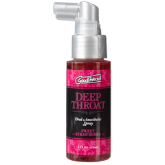 Spray Bucal Goodhead Deep Throat 2 oz- Fresa Doc Johnson Aceites y Lubricantes Juguete Sexuales Sex Shop Tienda para Adultos