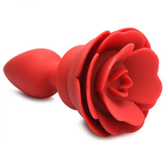 Plug Anal 28X Silicone Vibrating Rose Anal Plug w- Remote