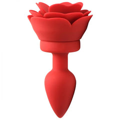 Plug Anal 28X Silicone Vibrating Rose Anal Plug w- Remote