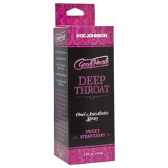 Spray Bucal Goodhead Deep Throat 2 oz- Fresa Doc Johnson Aceites y Lubricantes Juguete Sexuales Sex Shop Tienda para Adultos