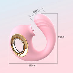Vibrador sexual Rose Pink Dual Stimulator Cake Sex Shop Juguetes Sexuales para Adultos