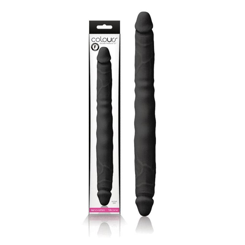 Dildo Colours Double Pleasure 12" - Black - Cake Sex Shop