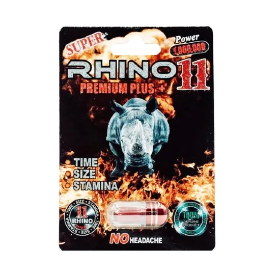 Pastilla Rhino 11 1M Rhino Accesorios Juguete Sexuales Sex Shop Tienda para Adultos