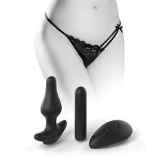 Plug Anal Hookup Panties Remote Bowtie Bikini - S-L