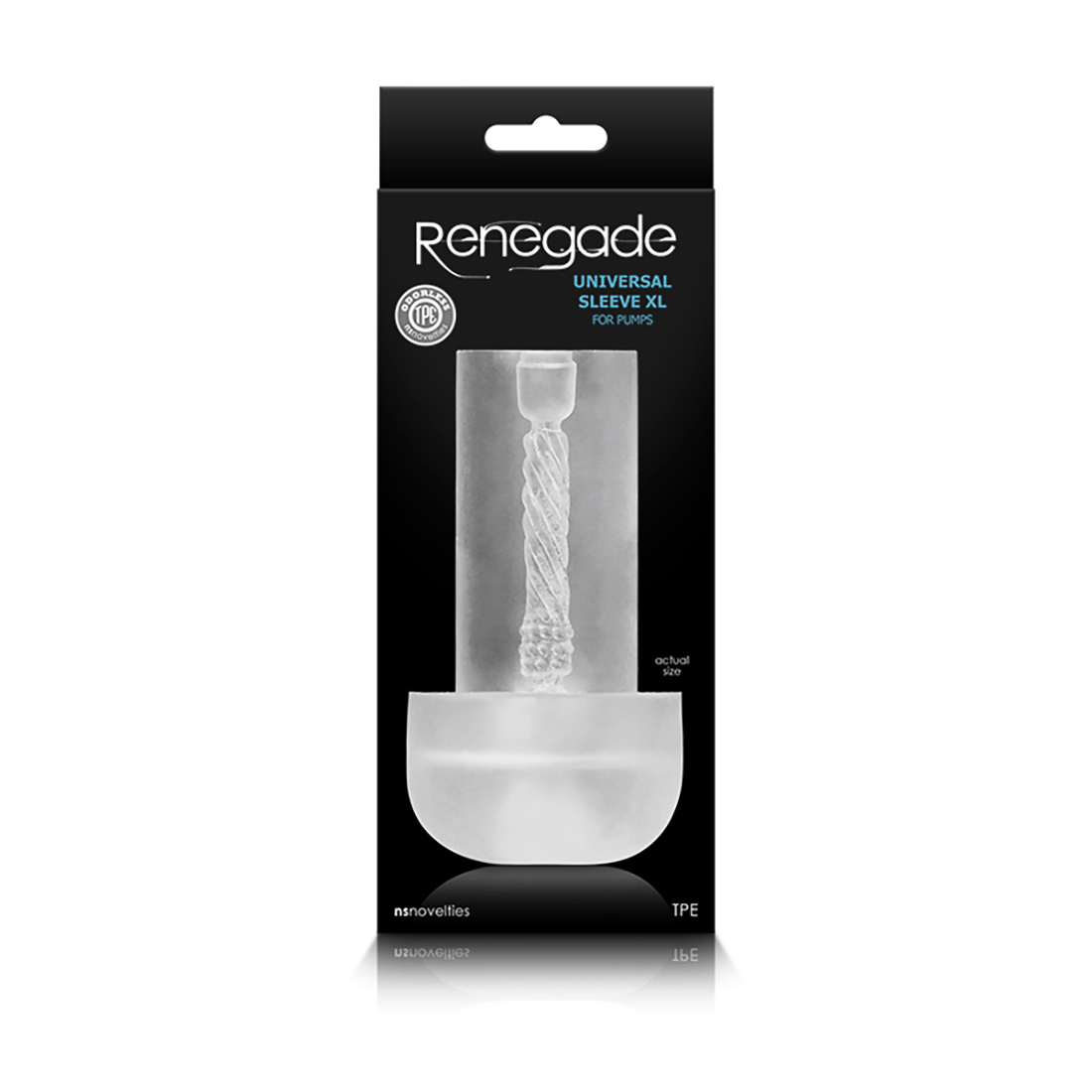 Masturbador Renegade - Universal Sleeve Xl (Extra Long) - Clear NS Novelties Masturbadores Juguete Sexuales Sex Shop Tienda para Adultos