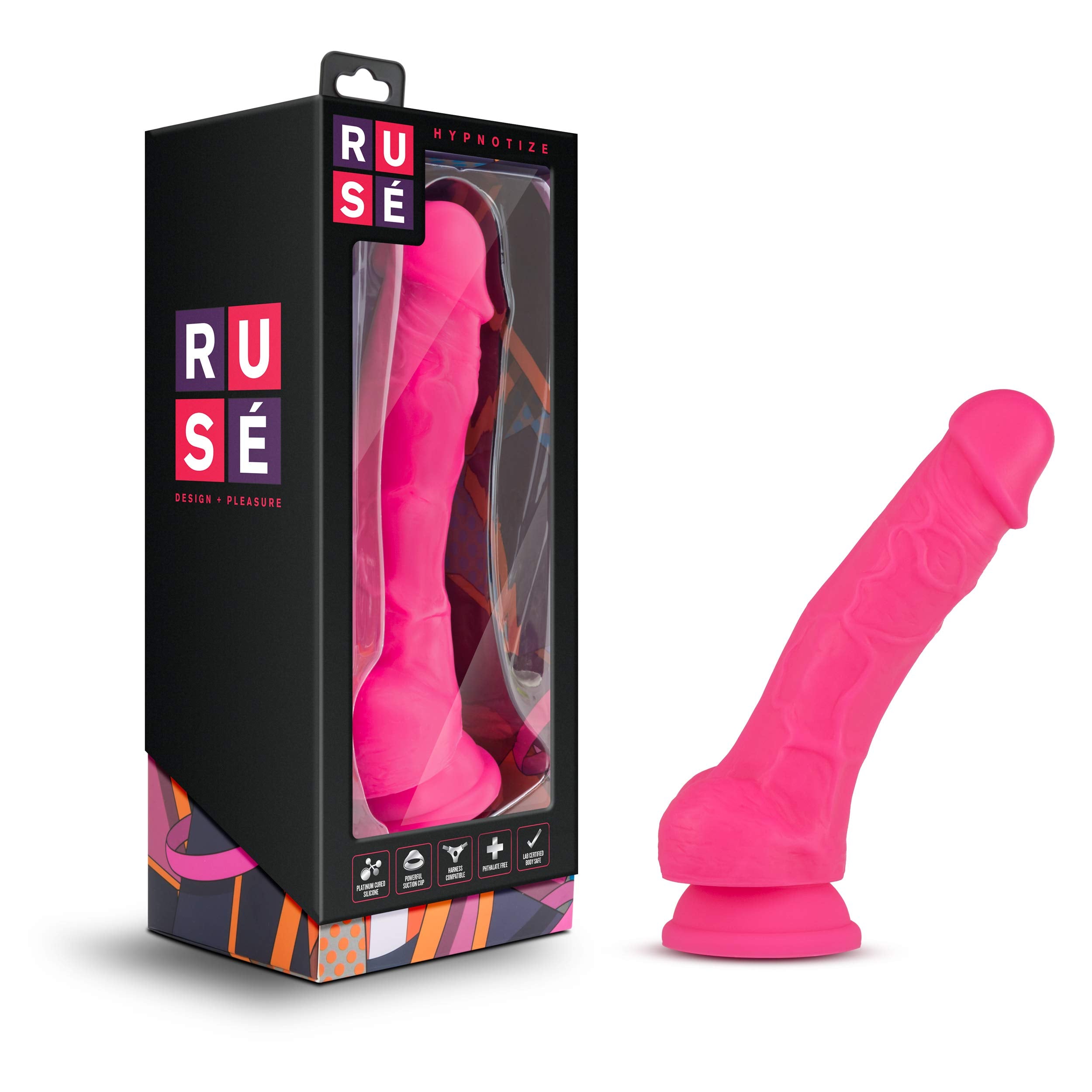 Dildo Consolador Ruse Hipnotize - Hot Pink 7.5" Cake Sex Shop Juguetes Sexuales para Adultos