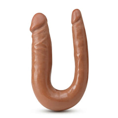 Dildo Doble  Dr. Skin Mini Double Dong - Mocha - Cake Sex Shop 2