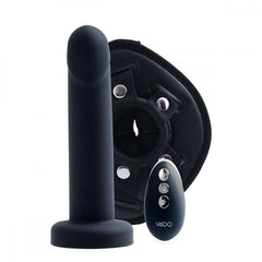 VeDo Strapped Rechargeable Strap On 8" - Black