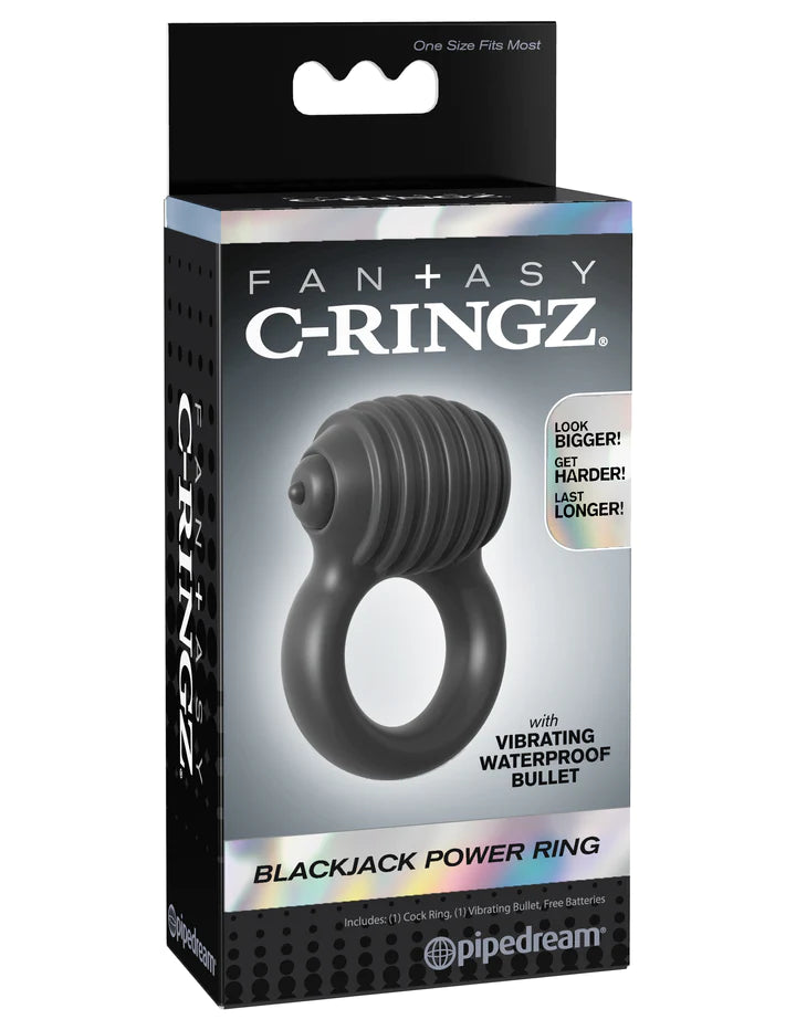Anillo para Pene Fantasy C-Ringz Blackjack Power Ring – Black Cake Sex Shop Juguetes Sexuales para Adultos