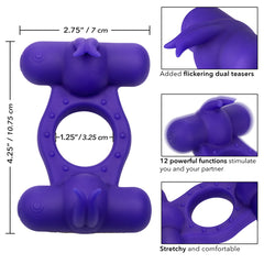 Anillo Silicone Rechargeable Triple Orgasm Enhancer - Cake Sex Shop 2