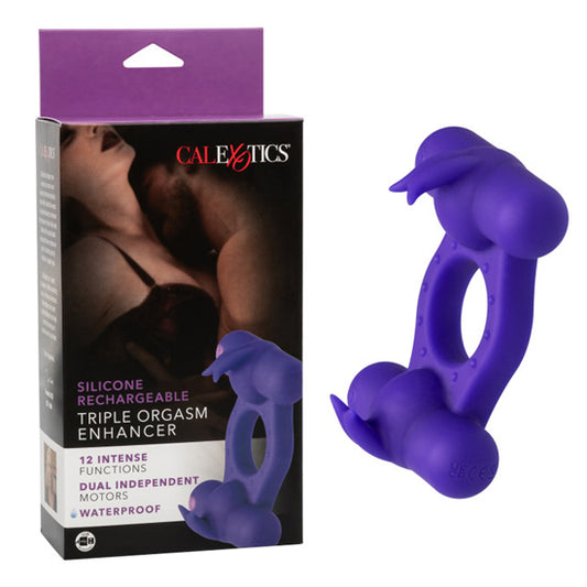 Anillo Silicone Rechargeable Triple Orgasm Enhancer - Cake Sex Shop 550