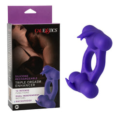 Anillo Silicone Rechargeable Triple Orgasm Enhancer - Cake Sex Shop
