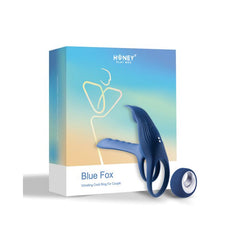 Anillo para Pene Blue Fox Vibrating Girth Enhancer Penis Sleeve Cake Sex Shop Juguetes Sexuales para Adultos