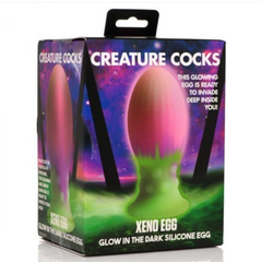 Dildo XL Xeno Egg Glow in the Dark 6.1" Creature Cocks Dildos Juguete Sexuales Sex Shop Tienda para Adultos