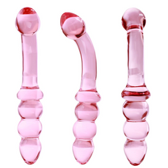 Dildo Double Power Glass Wand Pink Kinky Toys Dildos Juguete Sexuales Sex Shop Tienda para Adultos