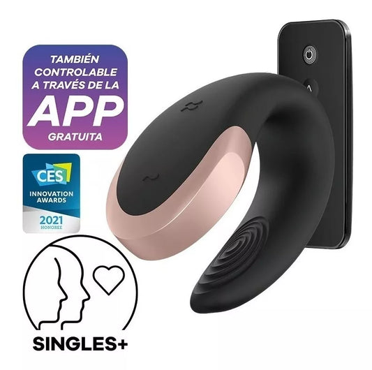 Vibrador Satisfyer Double Love -Black Satisfyer Vibradores Juguete Sexuales Sex Shop Tienda para Adultos 792