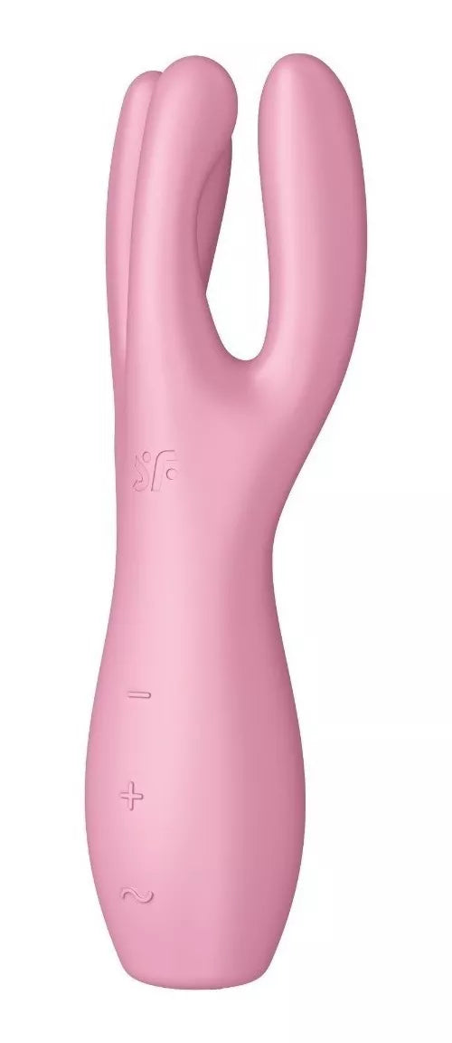 Masajeador Satisfyer Threesome 3 - Pink Satisfyer Vibradores Juguete Sexuales Sex Shop Tienda para Adultos 500