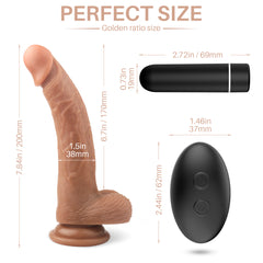 Dildo Arnés Cum and Play - 20 cm