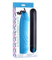 Vibrador Bang XL Bullet Ribbed Silicone Sleeve - 21 cm