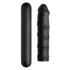 Dildo Bang XL Bullet Swirl Silicone Sleeve - 21 cm