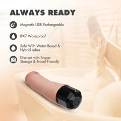Dildo Dr. Avery Realistic Vibrating Silicone G-Spot - 19 cm