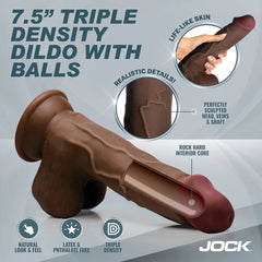 Dildo Jock Hard-Core 19 cm Triple Density Dildo w/ Balls