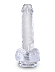 Dildo King Cock Clear 15 cm Cock with Balls