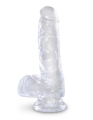Dildo King Cock Clear 15 cm Cock with Balls