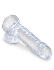 Dildo King Cock Clear 18 cm Cock with Balls