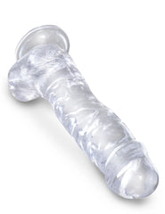 Dildo King Cock Clear 20 cm Cock with Balls