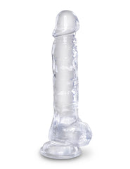 Dildo King Cock Clear 20 cm Cock with Balls