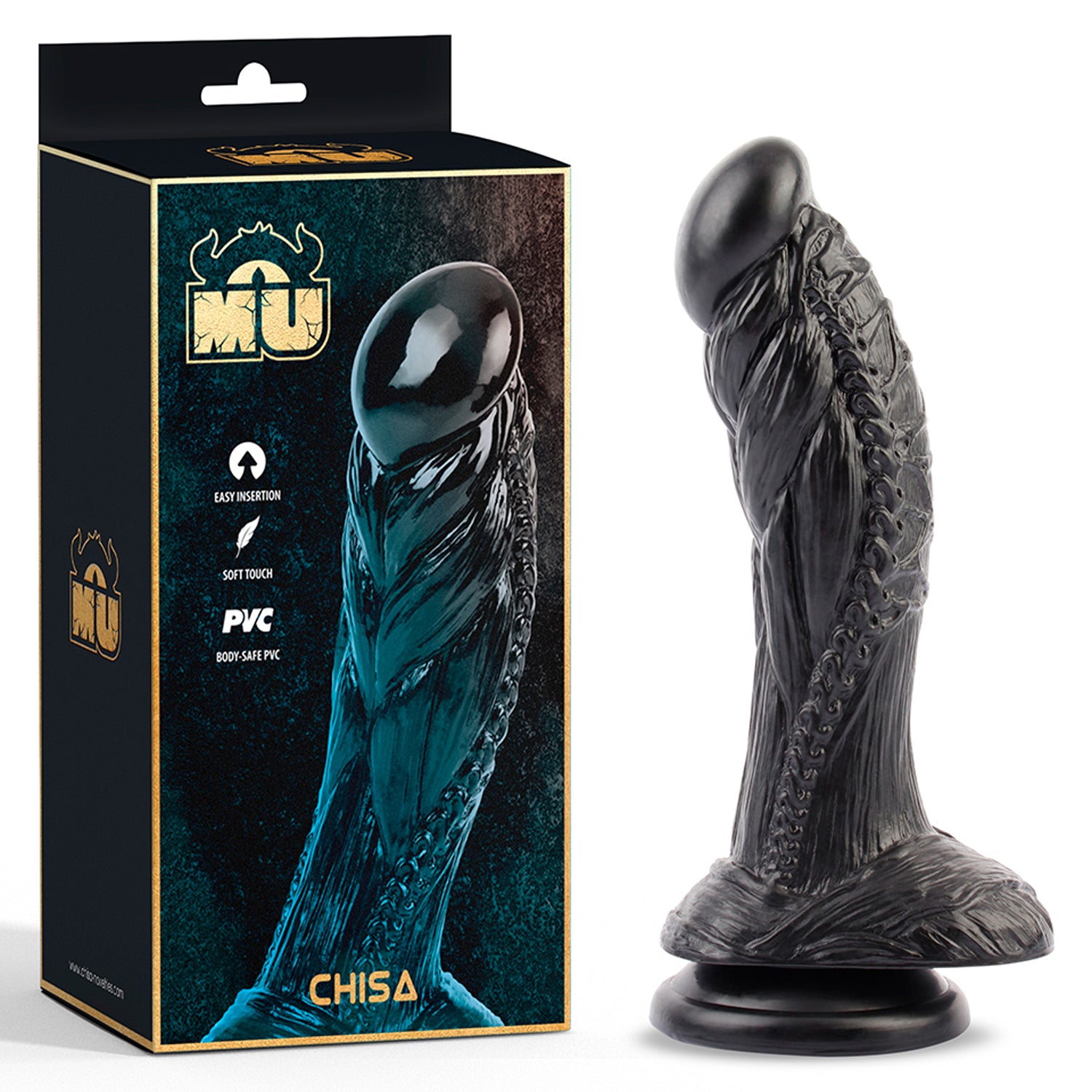 Dildo Monster Black Horney Hunter 7.5" Chisa Dildos Juguete Sexuales Sex Shop Tienda para Adultos