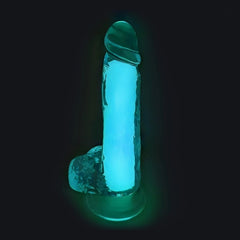 Dildo Mr Rude Glow in the Dark 20 cm