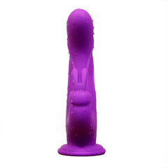 Dildo Consolador Purple Bunny Dildo Consolador Control 7.5" Cake Sex Shop Juguetes Sexuales para Adultos