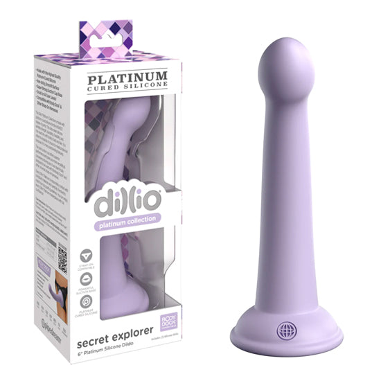 Dillio Platinum 6″ Secret Explorer – Purple Cake Sex Shop Juguetes Sexuales para Adultos