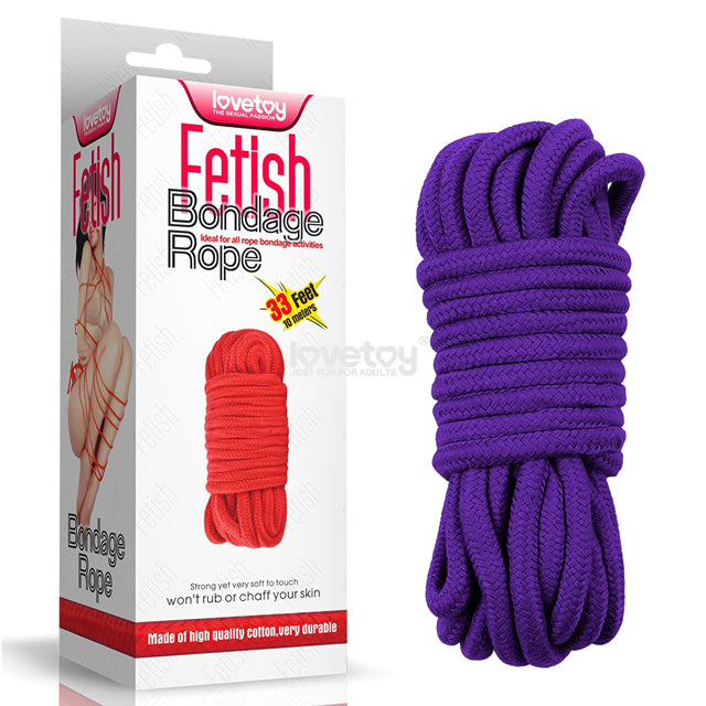 Cuerda Fetish Bondage Rope 10 mts - Purple Cake Sex Shop Juguetes Sexuales para Adultos