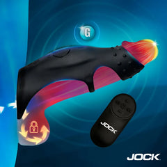 Funda Jock Rush Vibrating Penis Sleeve C-Ring w/ Remote