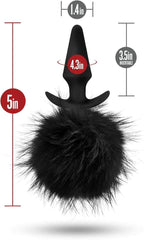 Colita Bunny Tail Pom plug Black