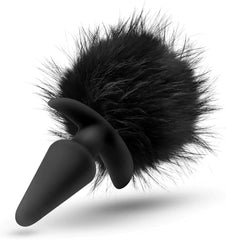 Colita Bunny Tail Pom plug Black