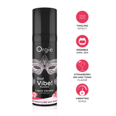 Intensificador Kissable Dual Vibe - Strawberry Gin and Tonic