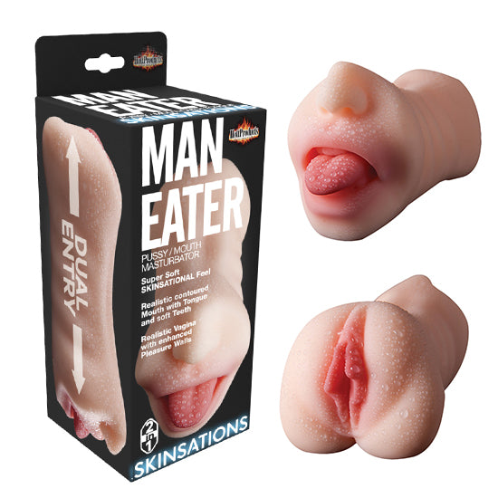Masturbador Man Eater Pussy/Mouth Skinsations - Cake Sex Shop