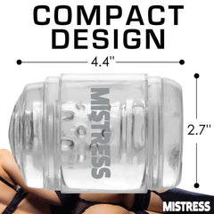 Masturbador Mistress Double Shot Mouth & Pussy Stroker – Clear - Cake Sex Shop 2