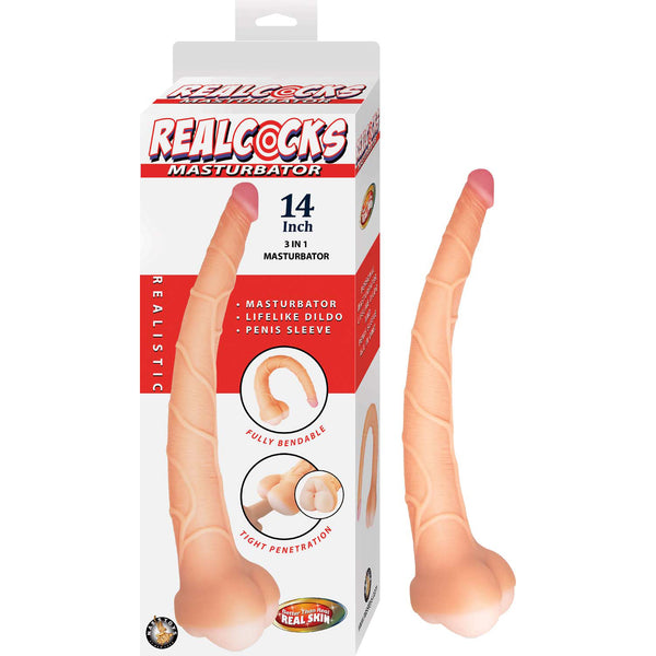 Masturbador Realcocks Masturbator 35 cm - 3 in 1